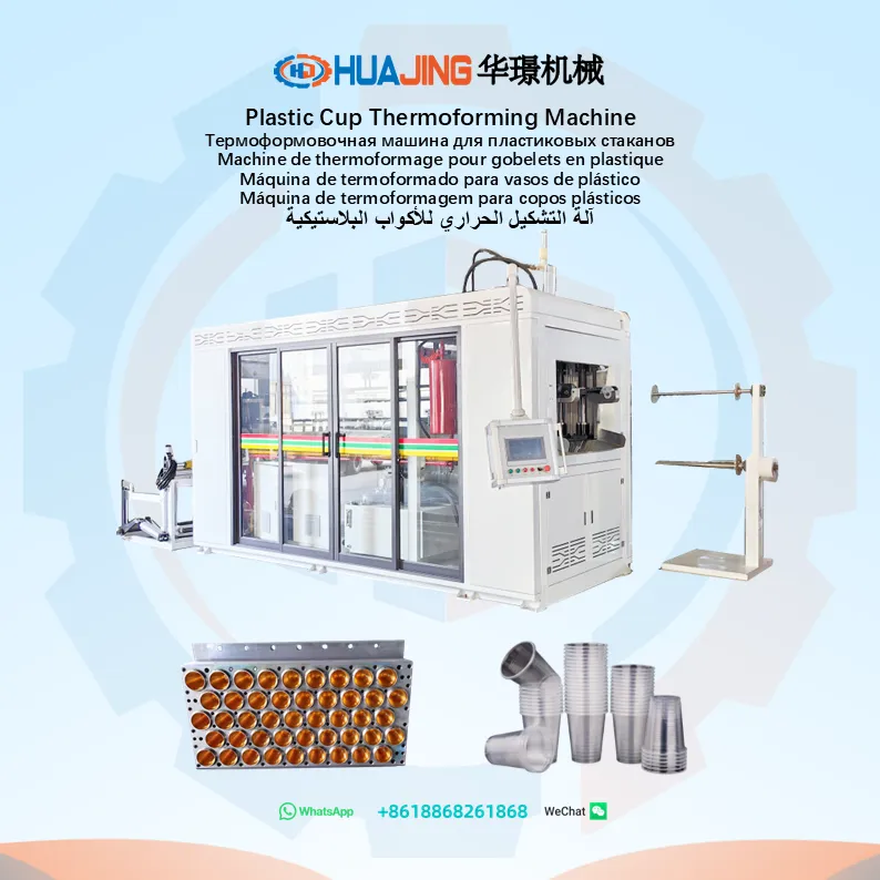 Water Cup Thermoforming Machine-Cup Diameter:70mm, 45cavities/mould